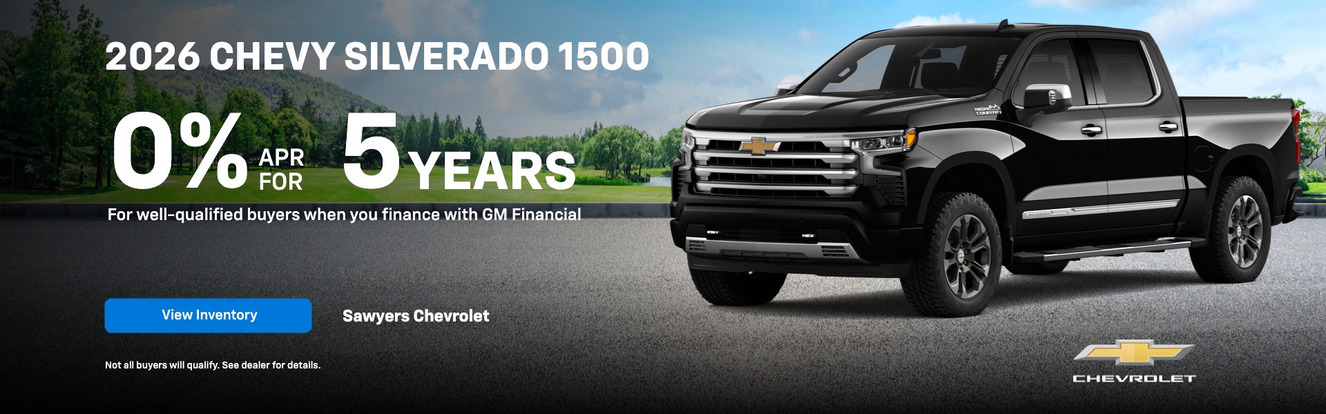2026 Chevy Silverado 1500 0% APR for 5 Years